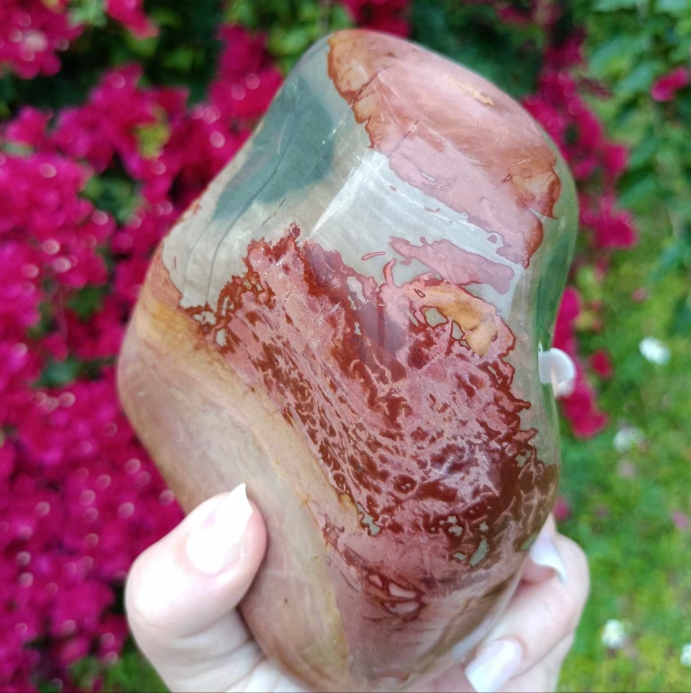 Polychrome Jasper free-standing polished specimen high quality statement piece